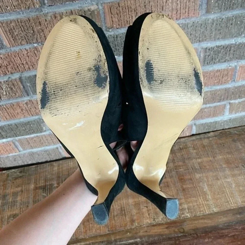 Marc Fisher, Trinaa Suede Platform Heels in Black‎